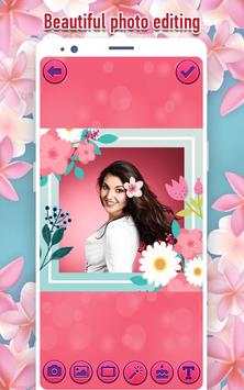 Cute Flower Frames & Flower Stickers For Photos screenshot 1
