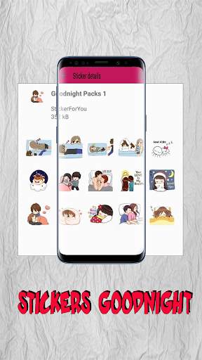 StickerApps: Good Night Sticker 2 تصوير الشاشة