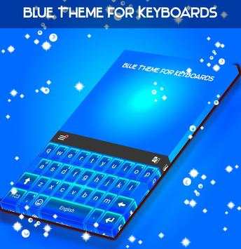 Blue Theme for Keyboards 1 تصوير الشاشة