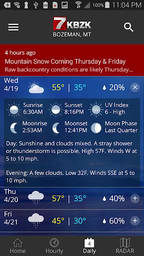 KBZK STORMTracker Weather App screenshot 4