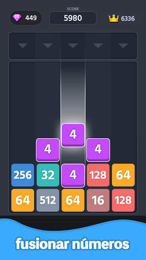 2048 caída del número screenshot 1