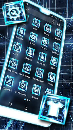 Light Matrix Launcher Theme screenshot 2