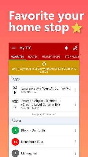 My TTC - Toronto Transit Bus, Subway Tracker screenshot 8