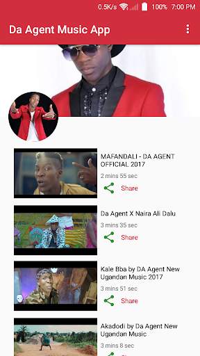 Da Agent Music App screenshot 1