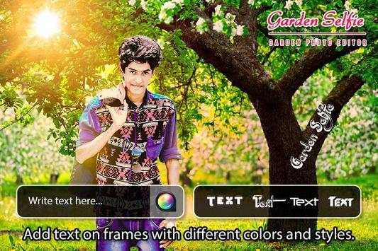 Garden Selfie Photo Editor 2 تصوير الشاشة
