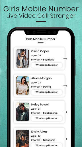 Girls Mobile Number Live Video Call Stranger screenshot 3