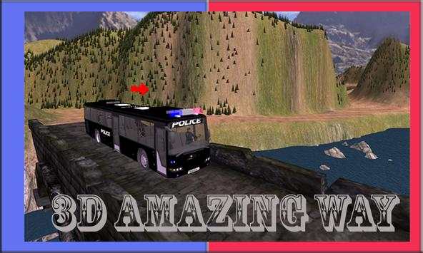 Police Bus Prison Hill Climb screenshot 2