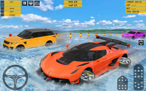 carreras de carros de agua 3d screenshot 4