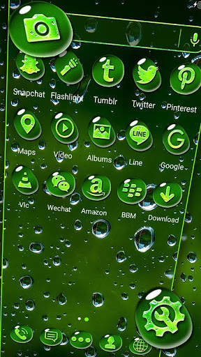 Waterdrop Green Theme screenshot 3