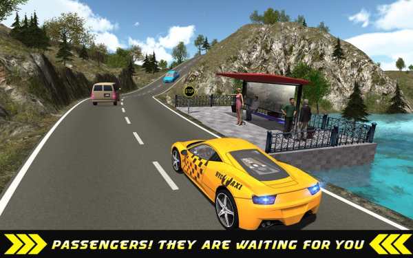 Taxi Driver Hill Climb sim 3D screenshot 11