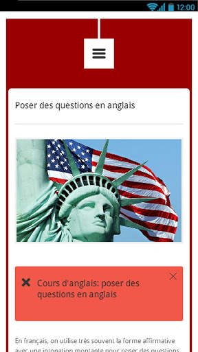 Cours d'anglais screenshot 3