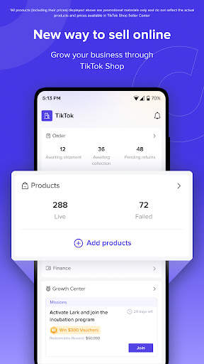 TikTok Shop Seller Center screenshot 1