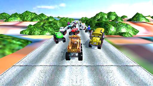 Monster Truck Racing McQueen Traffic Racer Friends screenshot 2