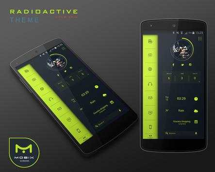 Radioactive Theme UCCW Skin 1 تصوير الشاشة