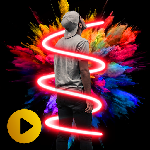 Video Editor- Drip Art, Neon Line Art, Spiral Art icon