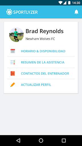 Sportlyzer Jugadores App screenshot 1
