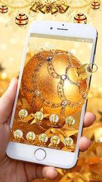 Gold Snowball Launcher Theme Live HD Wallpapers screenshot 1