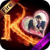 Fire Lighting Text Photo Editor 1.0
