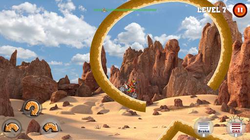 Moto XM hill climb - Amazing race screenshot 2