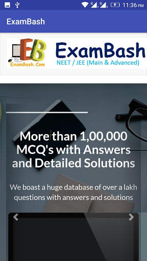 ExamBash for IIT JEE and NEET screenshot 1