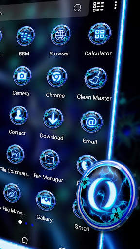 Dark Blue Fractal Launcher screenshot 2