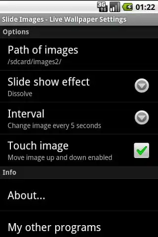 Slide Images - Live Wallpaper screenshot 2