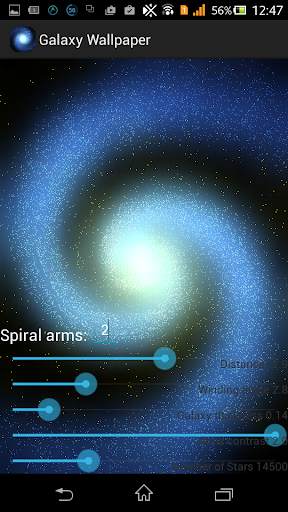 3D Galaxy live wallpaper screenshot 5
