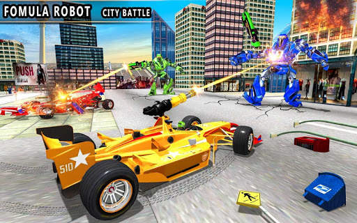 Formula Car Robot Game: Stunt Car Racing Simulator screenshot 3
