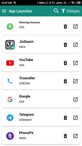 App Launcher screenshot 2
