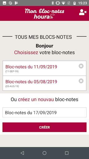Bloc-notes houra скриншот 2