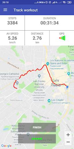 Walk tracker - Walking Track App screenshot 1