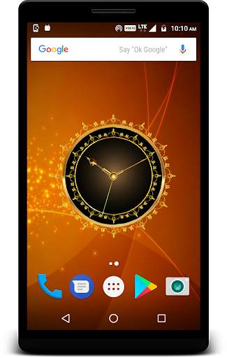 Golden Clock Live Wallpaper screenshot 1