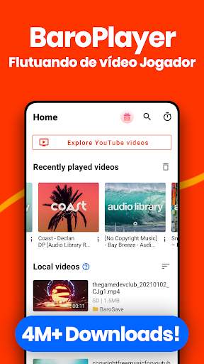 Video Player, Tube Floating - BaroPlayer screenshot 1