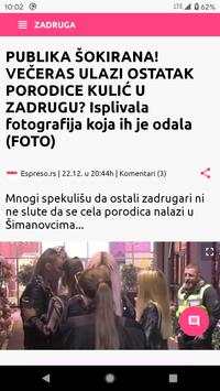 Zadruga - Sve vesti, video, foto... screenshot 2