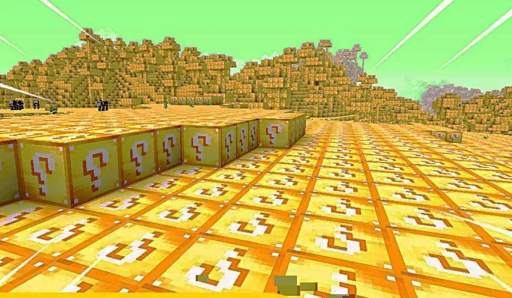 Lucky Block MOD for Minecraft PE - Lucky Race Map screenshot 1