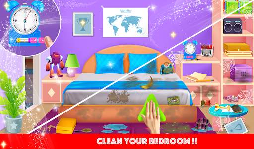 Cute Girl Dirty House Cleaning screenshot 3