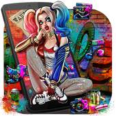 Joker Graffiti Sexy Girl Launcher Theme 1.0
