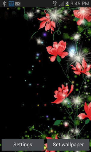 Red Flowers Magic LWP screenshot 1