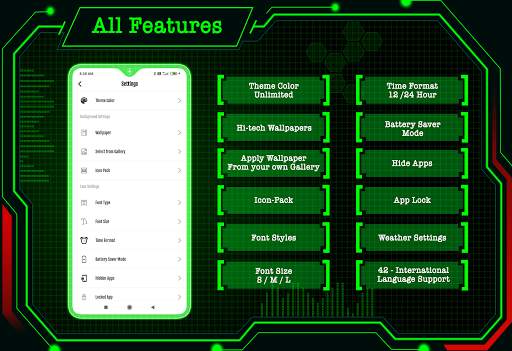 Visionary Launcher Pro - App lock,Hide app,Hi-tech screenshot 7