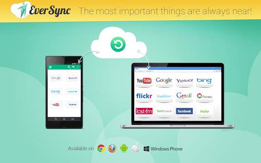 Eversync - Bookmarks and Dials screenshot 1