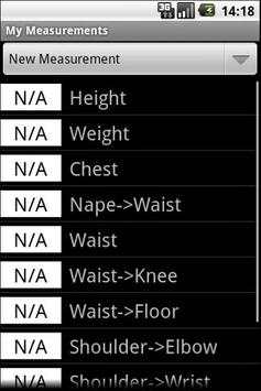 MyMeasurements скриншот 1