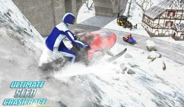 Snowmobile : Snow Mountain Sled Crash Racing screenshot 11