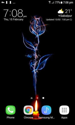 Candle Flower Live Wallpaper screenshot 2