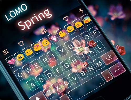 LOMO Spring Emoji Keyboard screenshot 5