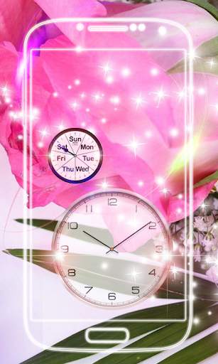Rose Clock Live Wallpaper screenshot 7