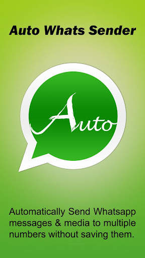 Auto Whats Sender- Free Automa screenshot 1