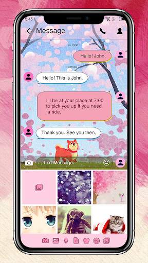 Pink Dream - Free, customize Messenger & SMS theme screenshot 4