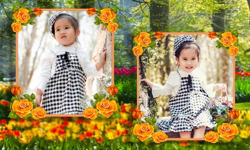 Beautiful Garden Dual Photo Frame Application screenshot 24