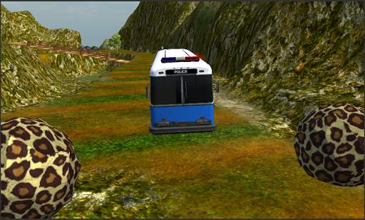 Police Bus Mountain Driving screenshot 2