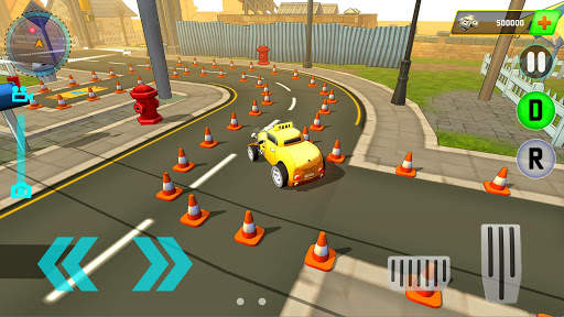 Real taxi driving game : Classic car parking arena screenshot 6